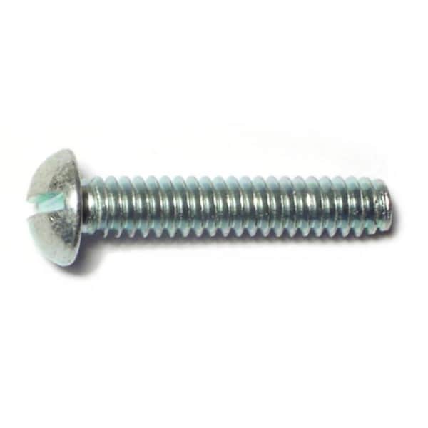 Midwest Fastener #10-24 x 1 in Slotted Round Machine Screw, Zinc Plated Steel, 40 PK 60963 - main